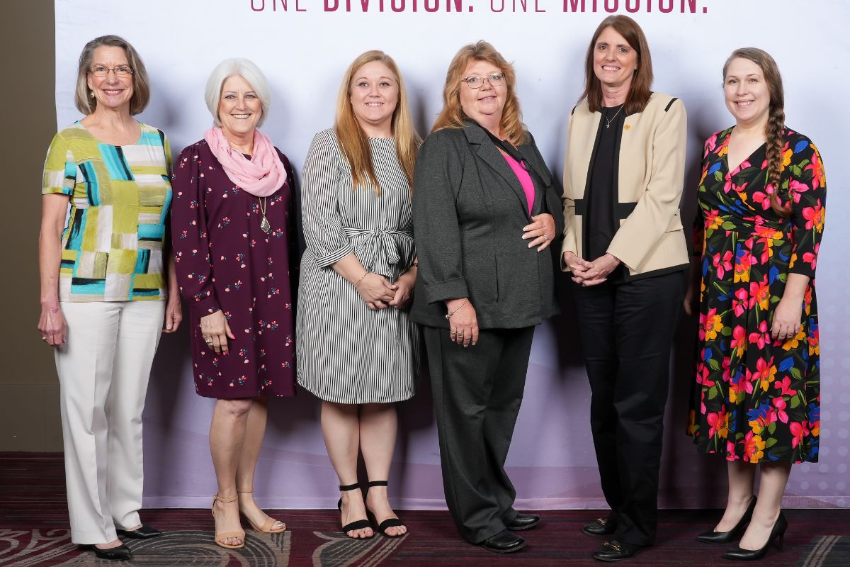Employer services team photographed at the Division of Student Affairs awards ceremony